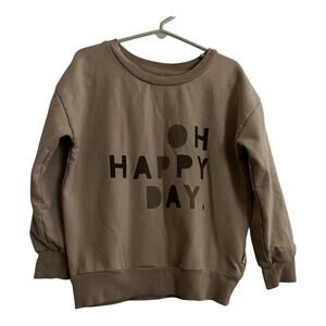 Makemake Organics “Oh Happy Day” Crewneck